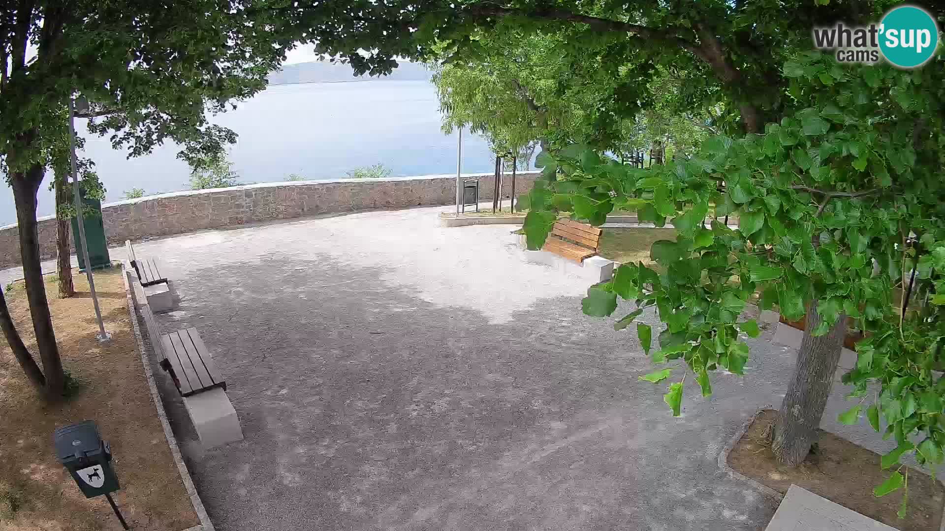 Senj Live Cam – Writers’ Park and the Velebit Channel