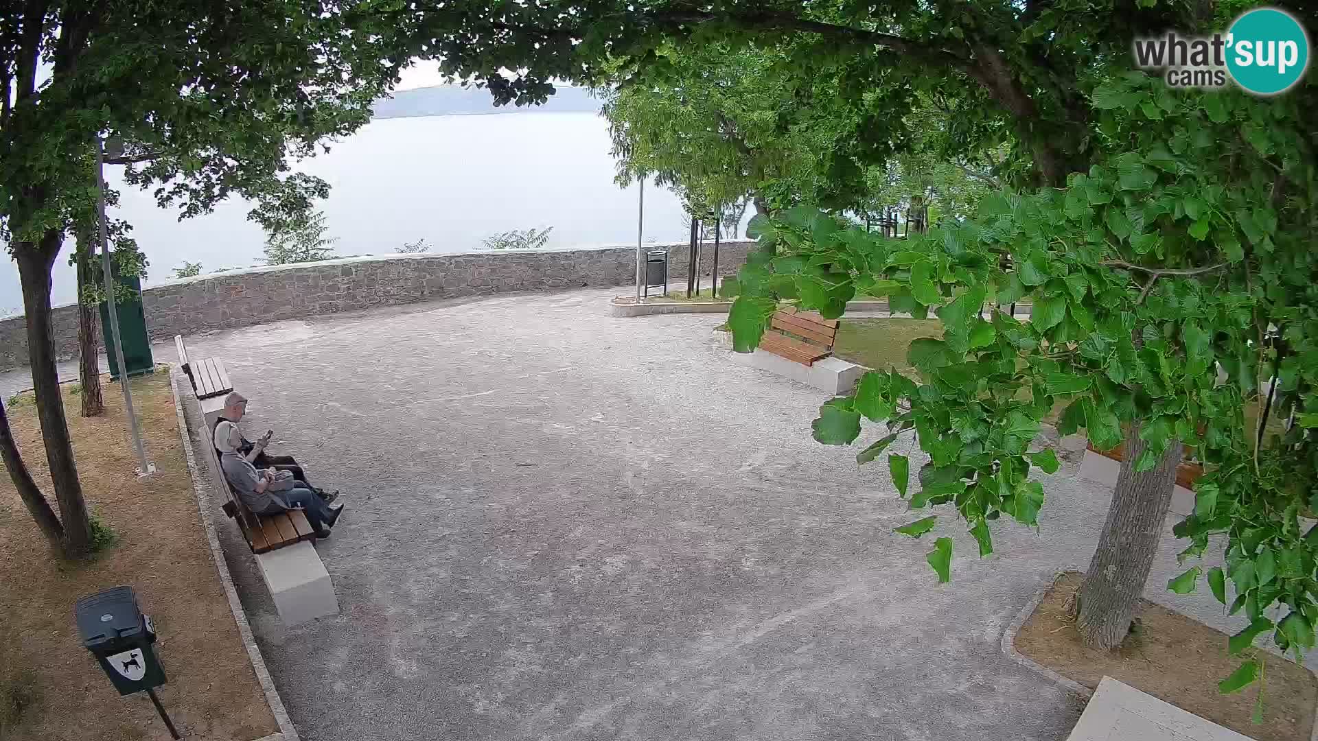 Senj Live Cam – Writers’ Park and the Velebit Channel