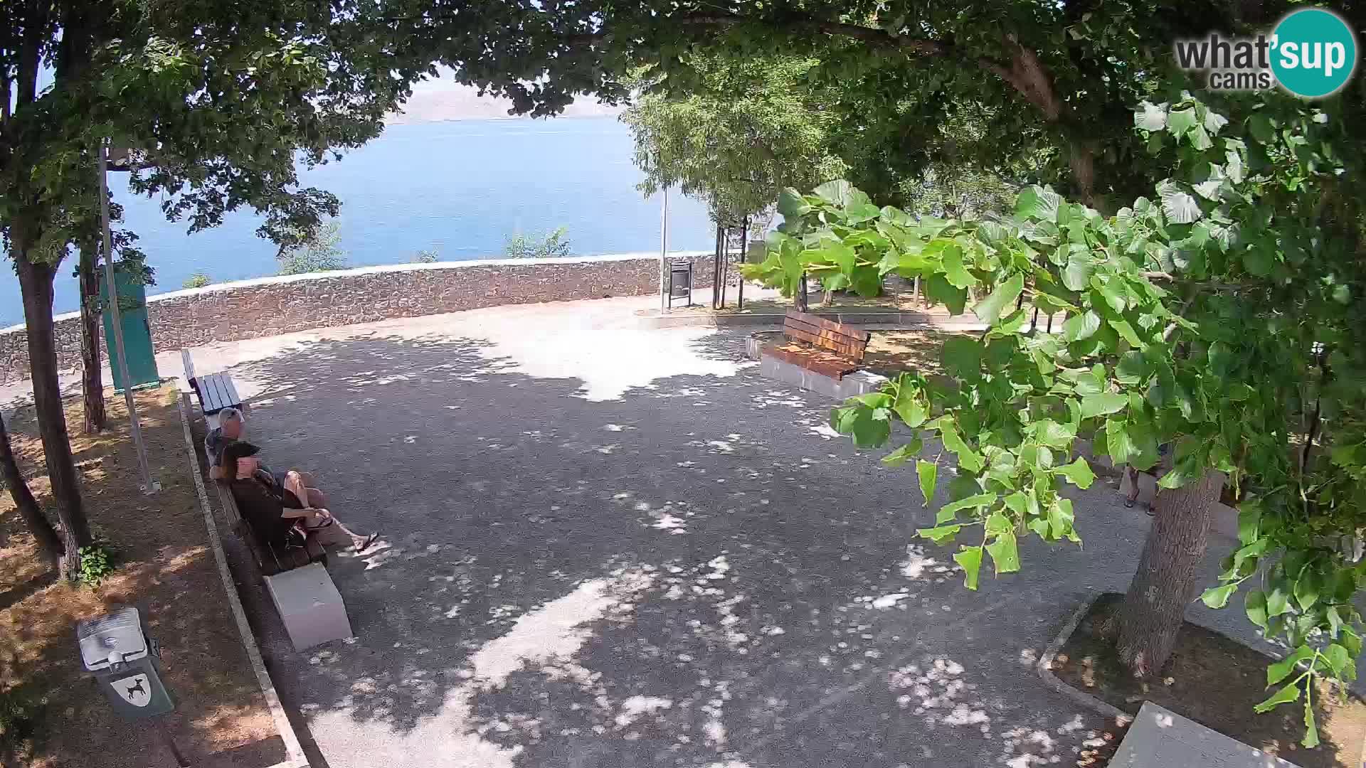 Senj Live Cam – Writers’ Park and the Velebit Channel