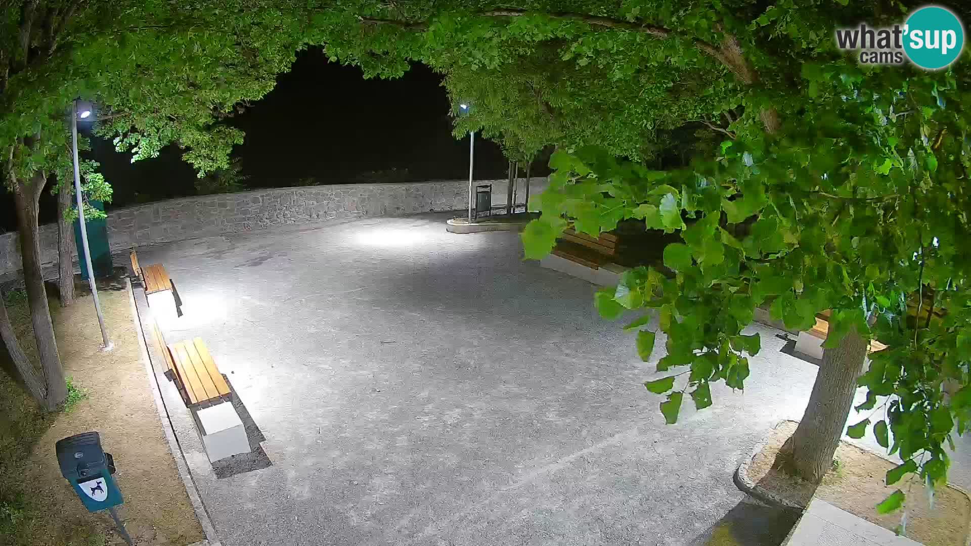 Senj Live Cam – Writers’ Park and the Velebit Channel