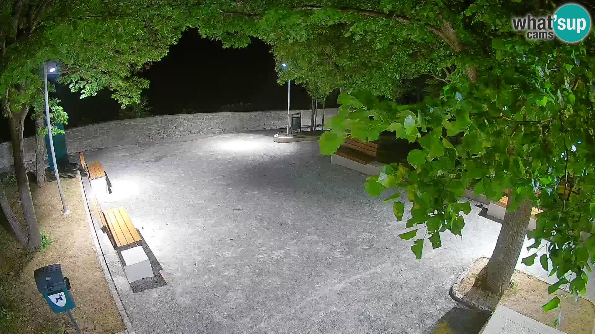 Senj Live Cam – Writers’ Park and the Velebit Channel