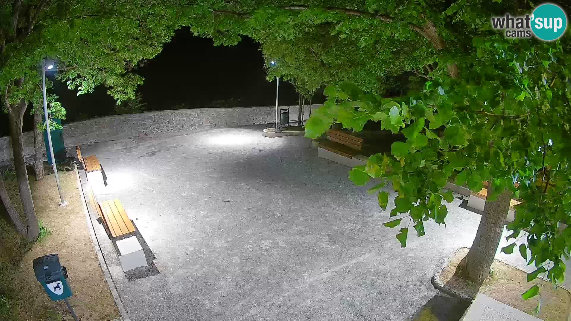 Senj Live Cam – Writers’ Park and the Velebit Channel