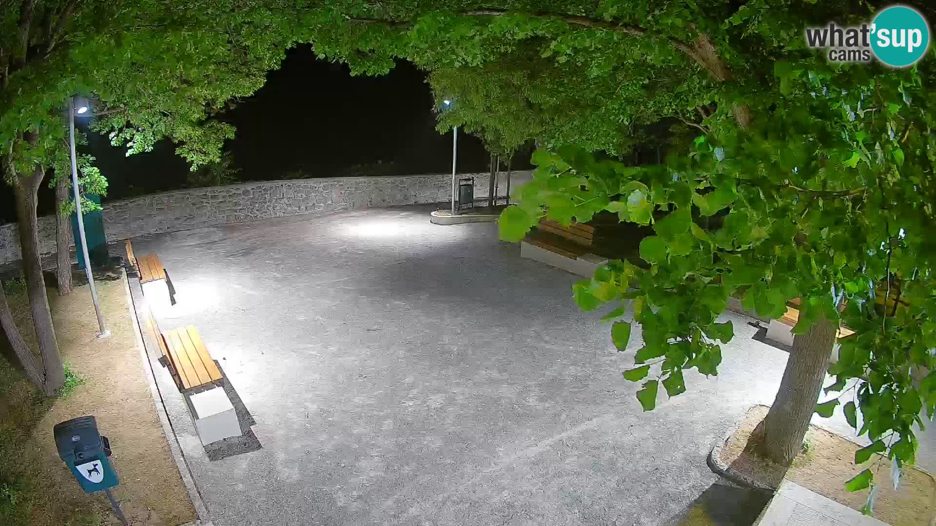 Senj Live Cam – Writers’ Park and the Velebit Channel