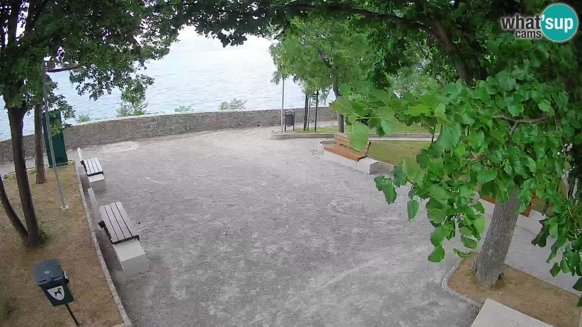 Senj Live Cam – Writers’ Park and the Velebit Channel