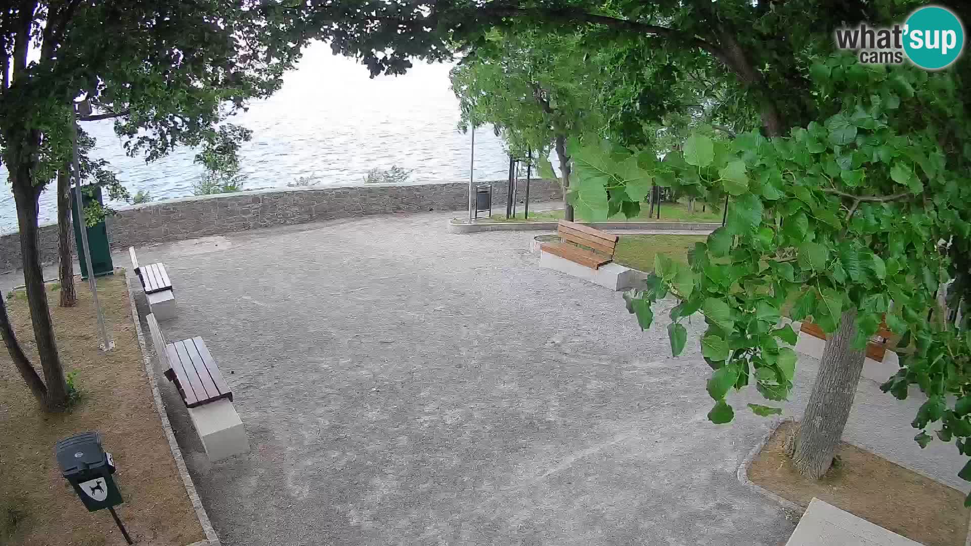 Senj Live Cam – Writers’ Park and the Velebit Channel