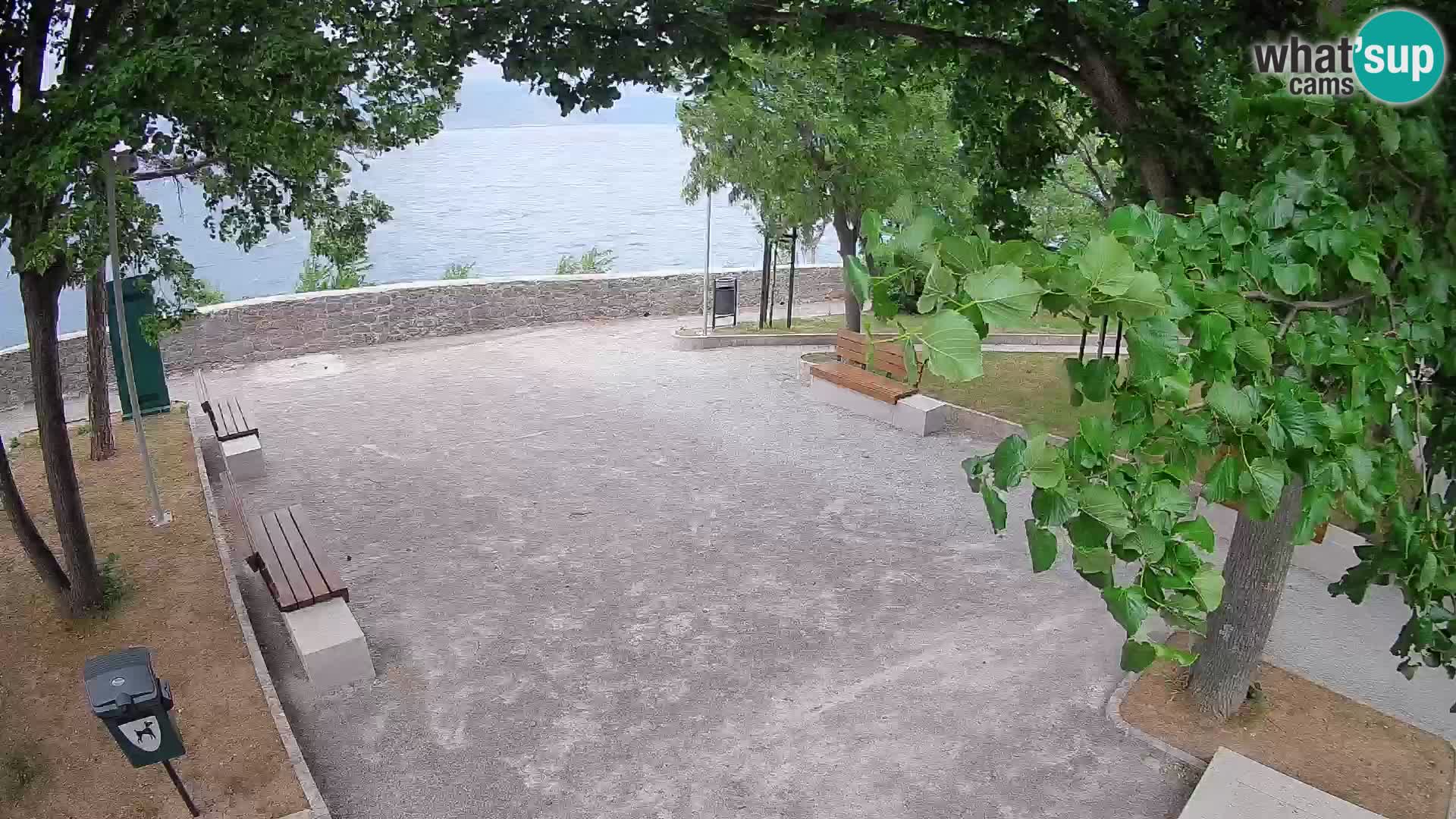 Senj Live Cam – Writers’ Park and the Velebit Channel