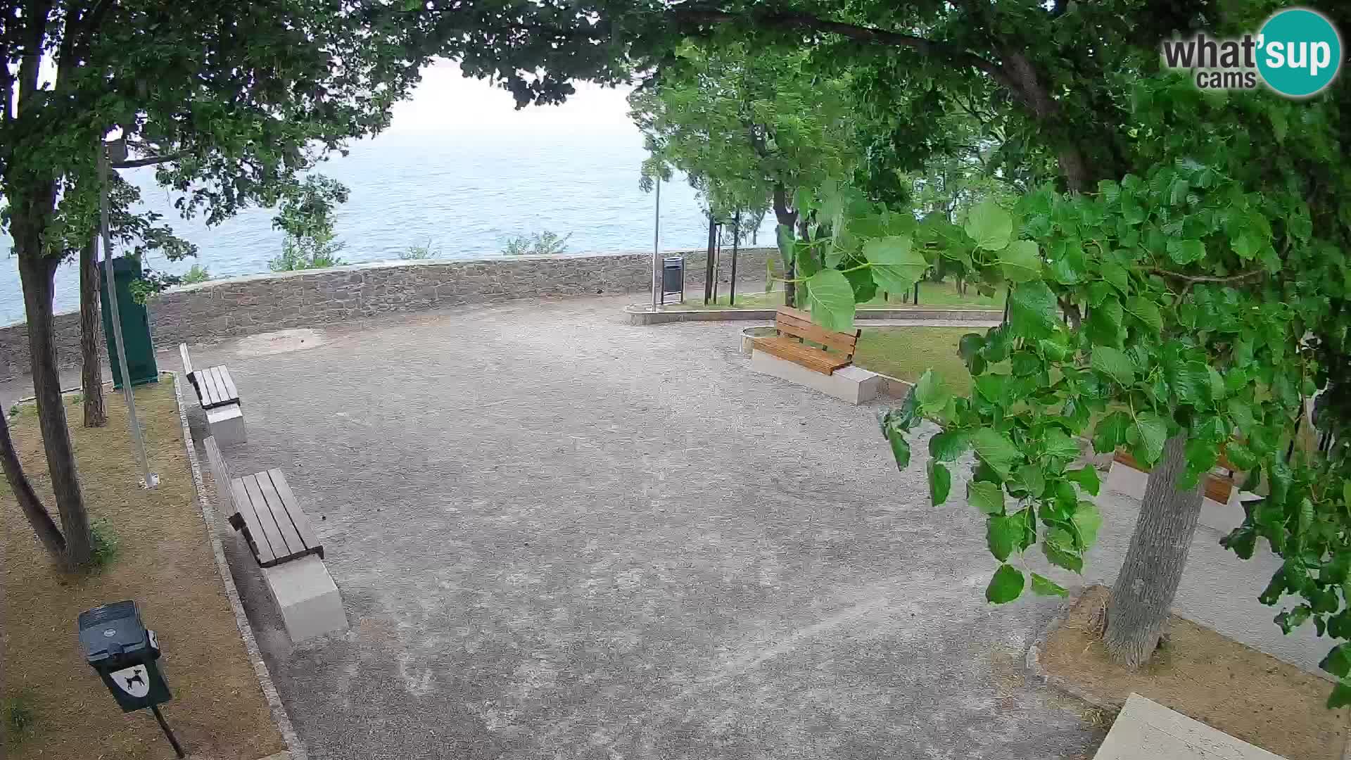 Kamera uživo Senj – Park književnika i Velebitski kanal