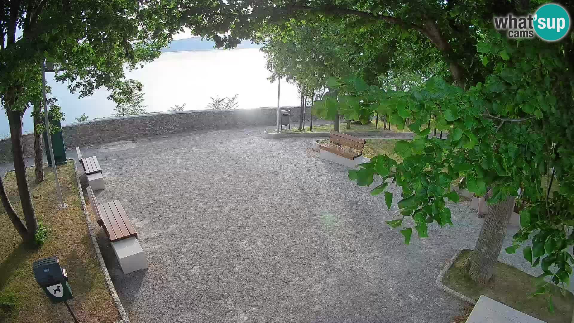 Kamera uživo Senj – Park književnika i Velebitski kanal