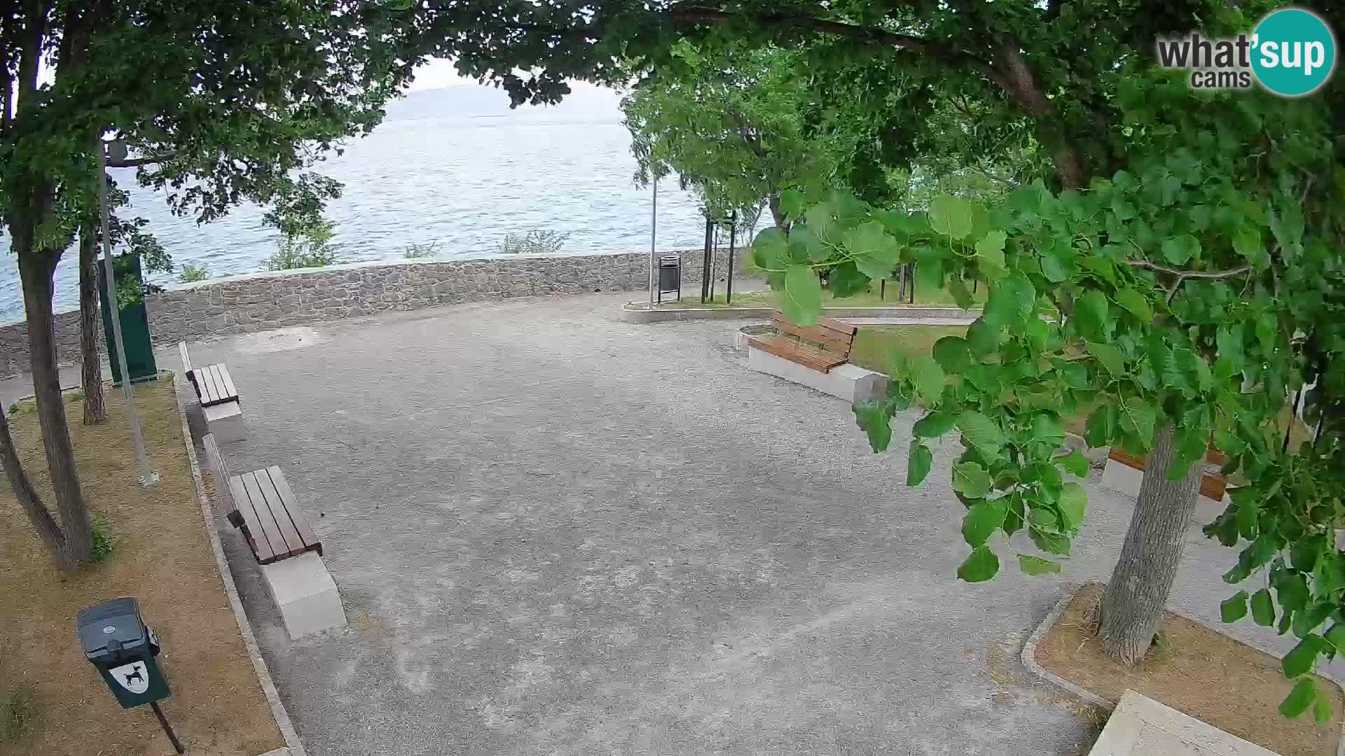 Senj Live Cam – Writers’ Park and the Velebit Channel
