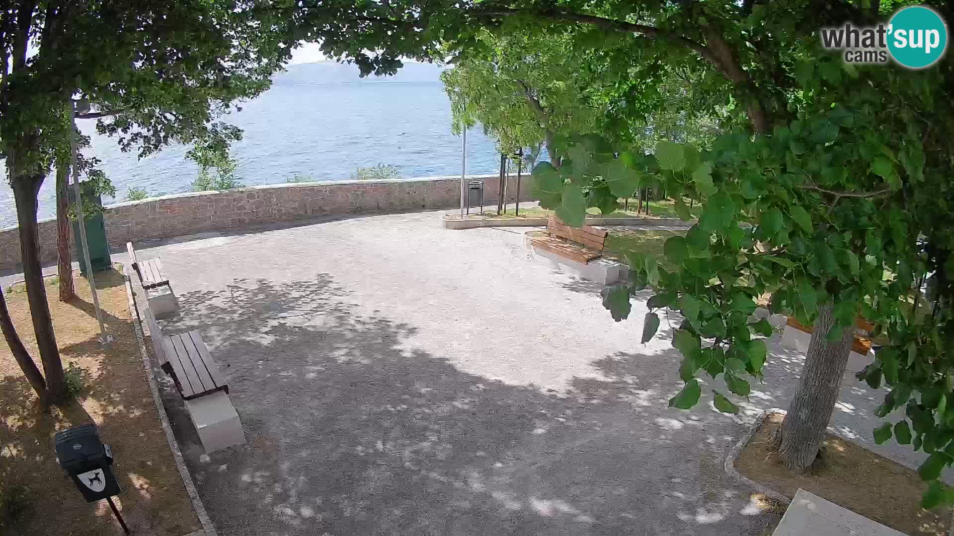 Senj Live Cam – Writers’ Park and the Velebit Channel