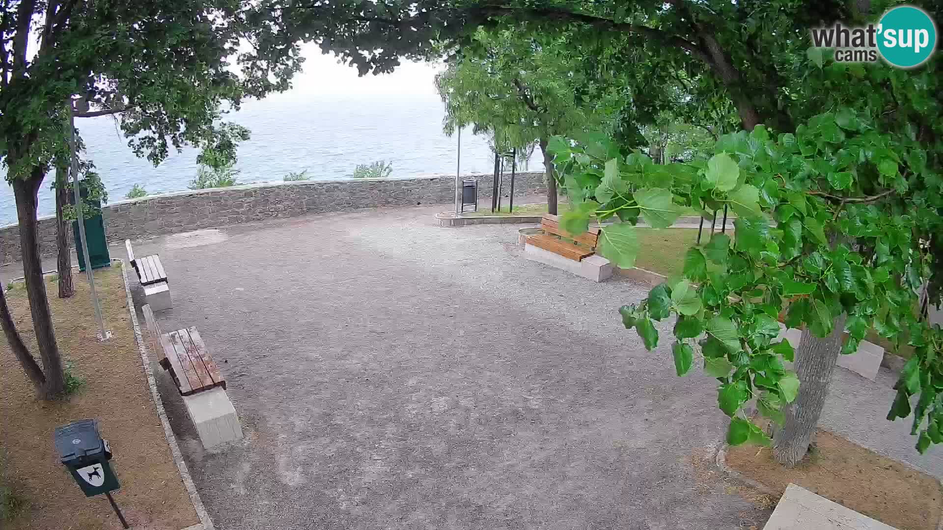 Senj Live Cam – Writers’ Park and the Velebit Channel