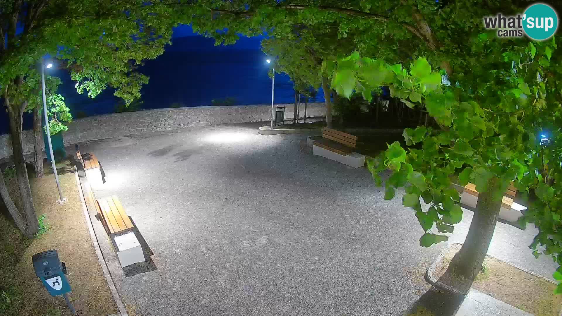 Senj Live Cam – Writers’ Park and the Velebit Channel