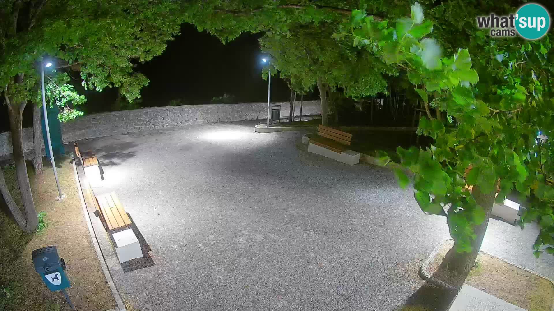 Senj Live Cam – Writers’ Park and the Velebit Channel