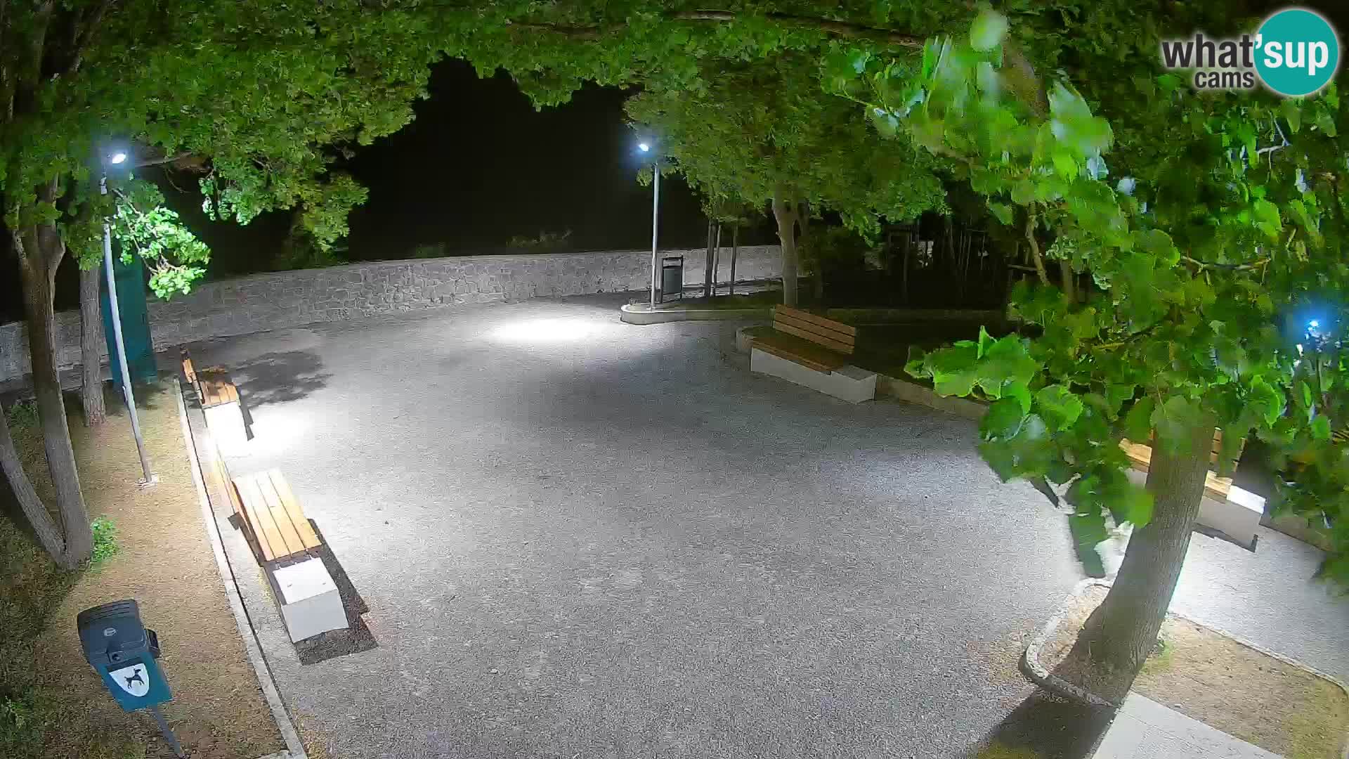 Senj Live Cam – Writers’ Park and the Velebit Channel