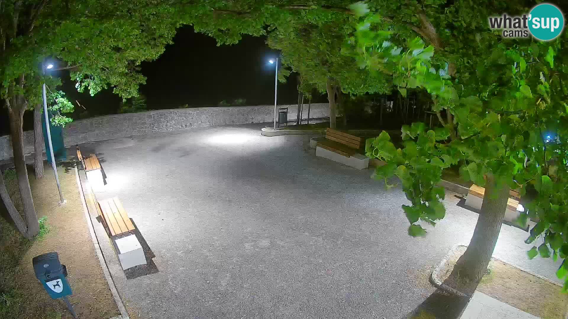 Senj Live Cam – Writers’ Park and the Velebit Channel