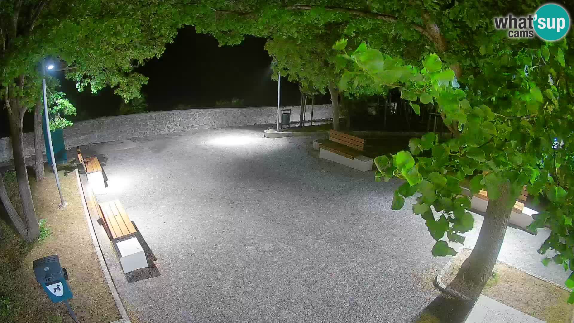 Senj Live Webcam – Schriftstellerpark und Velebit-Kanal