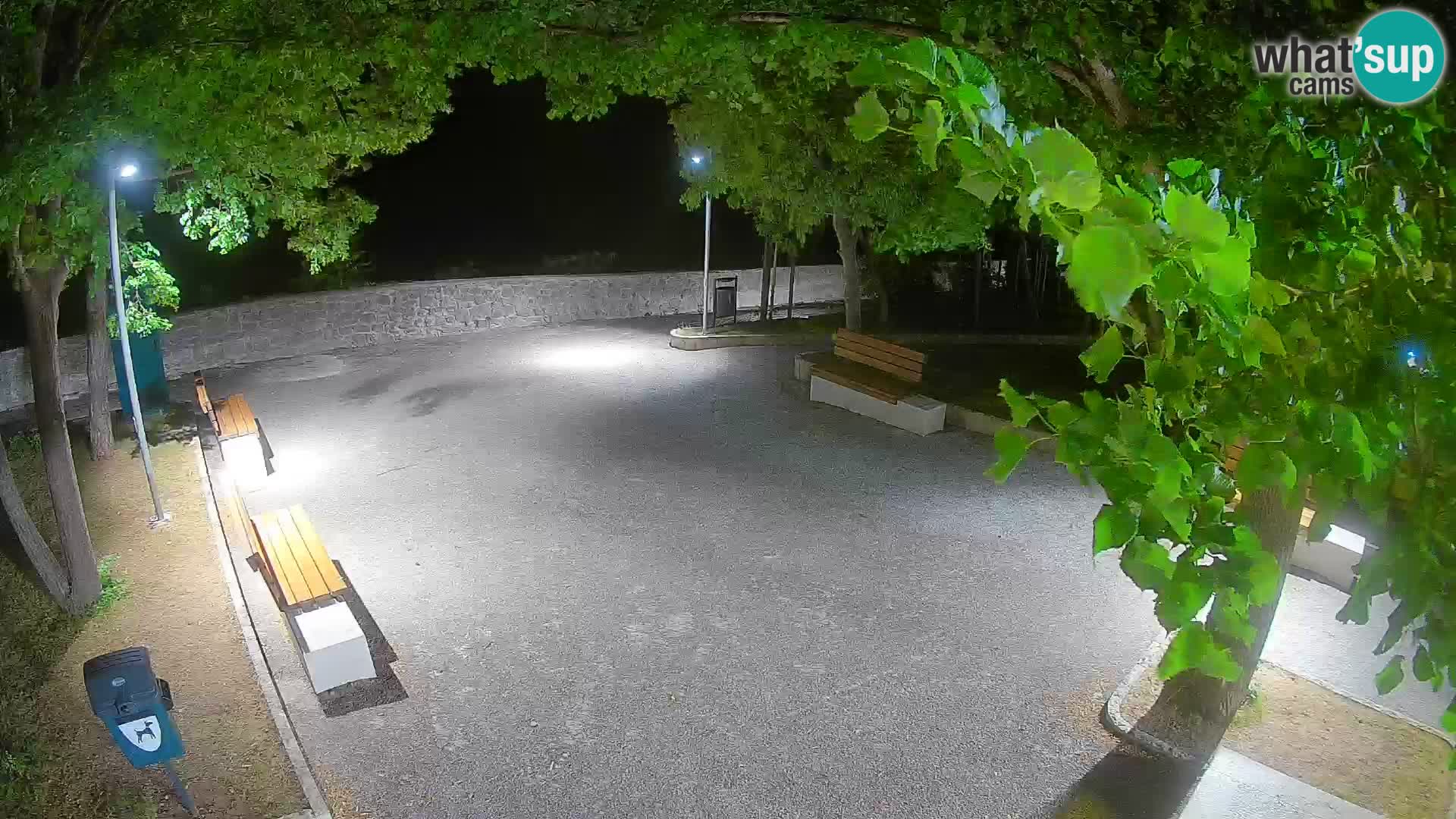 Senj Live Webcam – Schriftstellerpark und Velebit-Kanal