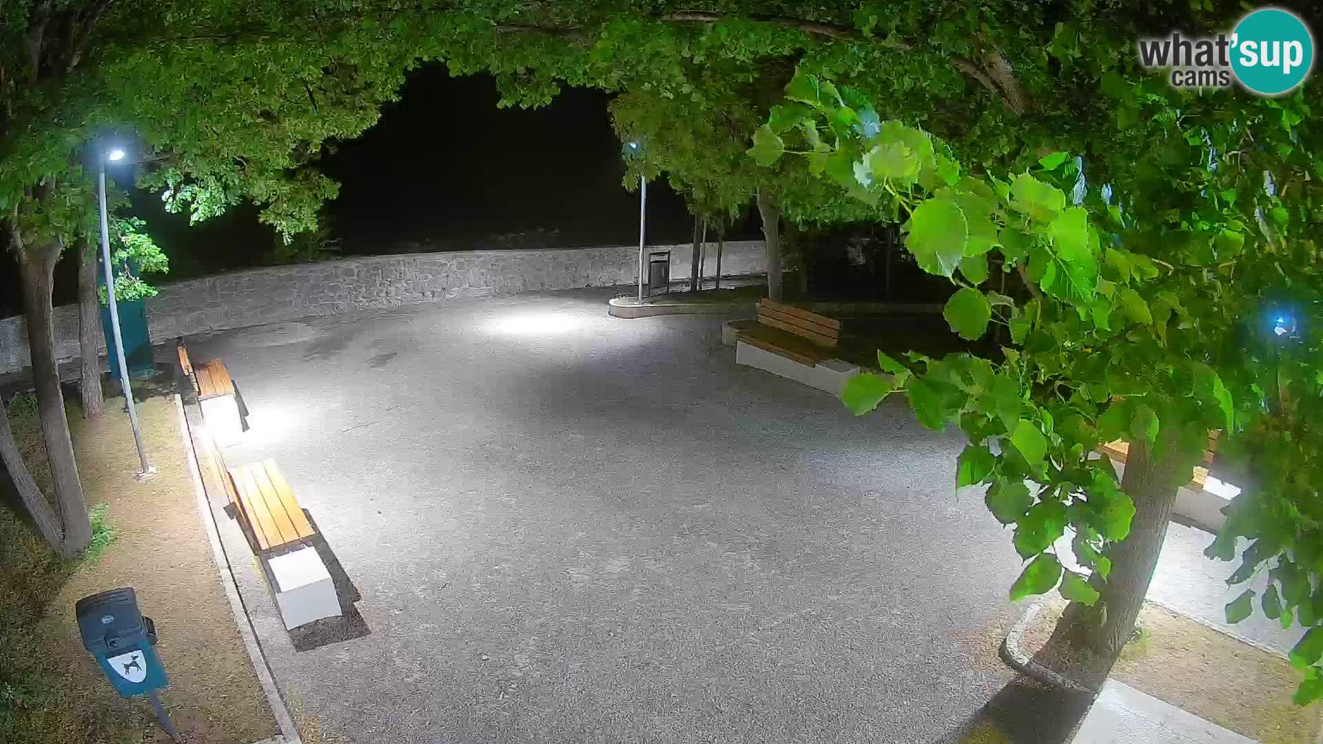 Senj Live Webcam – Schriftstellerpark und Velebit-Kanal