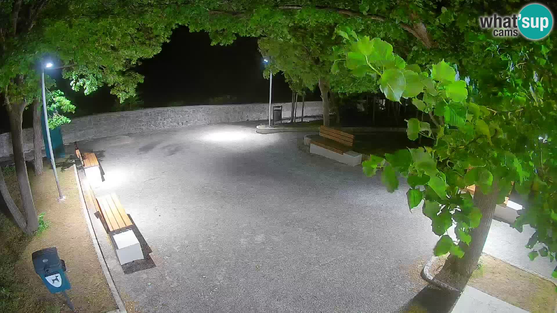 Senj Live Webcam – Schriftstellerpark und Velebit-Kanal