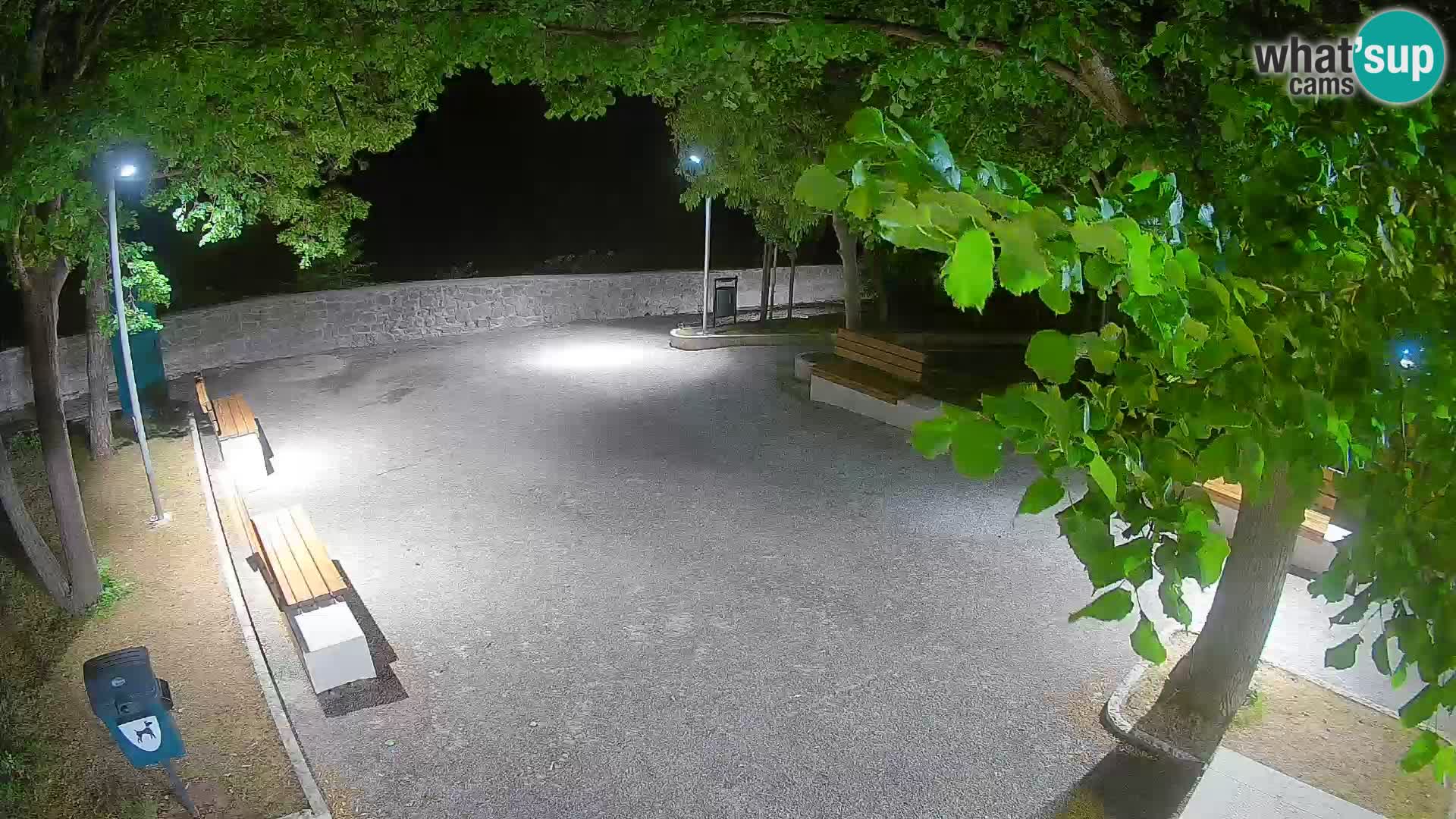 Senj Live Webcam – Schriftstellerpark und Velebit-Kanal