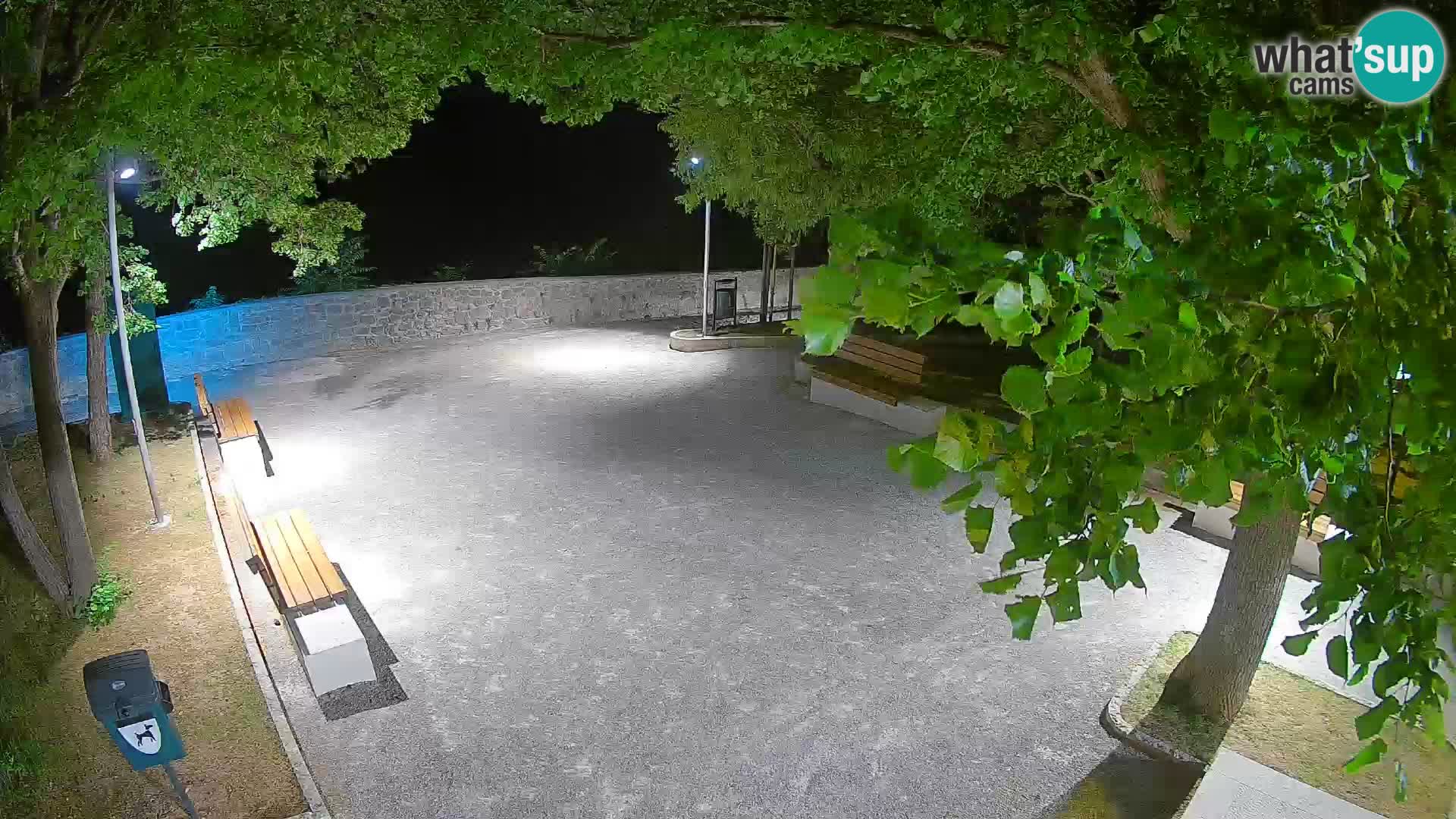 Senj Live Cam – Writers’ Park and the Velebit Channel