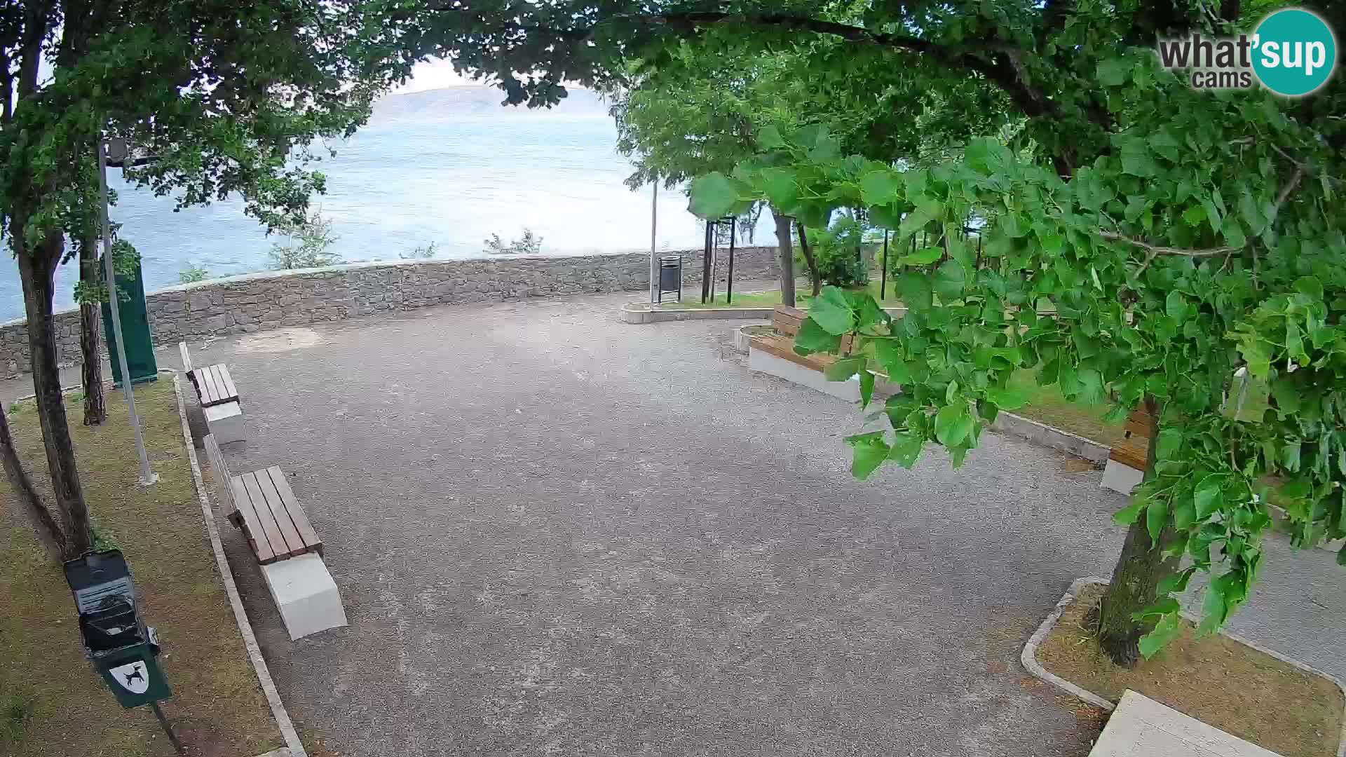 Senj Live Cam – Writers’ Park and the Velebit Channel