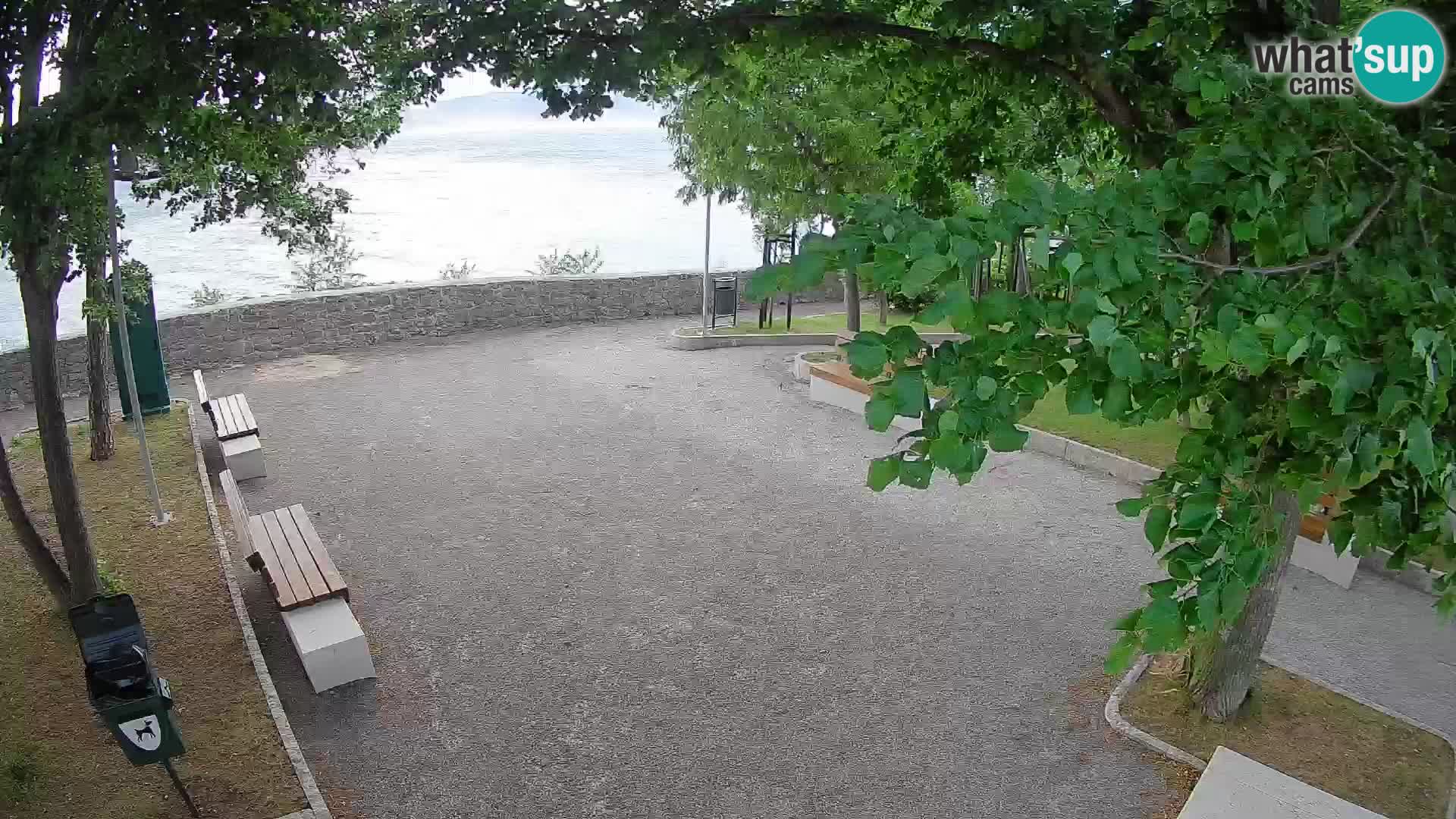 Senj Live Cam – Writers’ Park and the Velebit Channel
