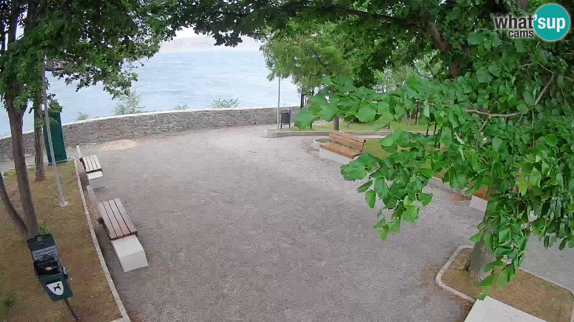 Senj Live Cam – Writers’ Park and the Velebit Channel