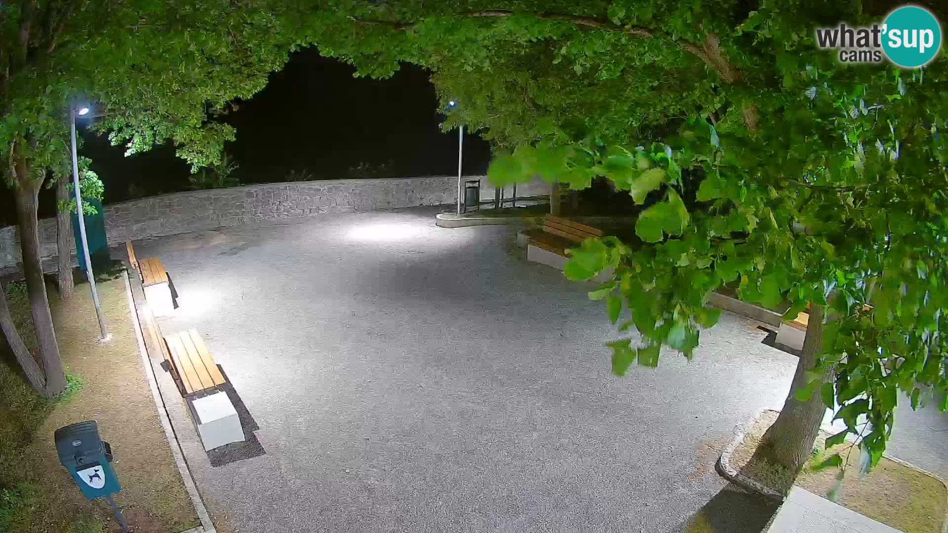 Senj Live Webcam – Schriftstellerpark und Velebit-Kanal