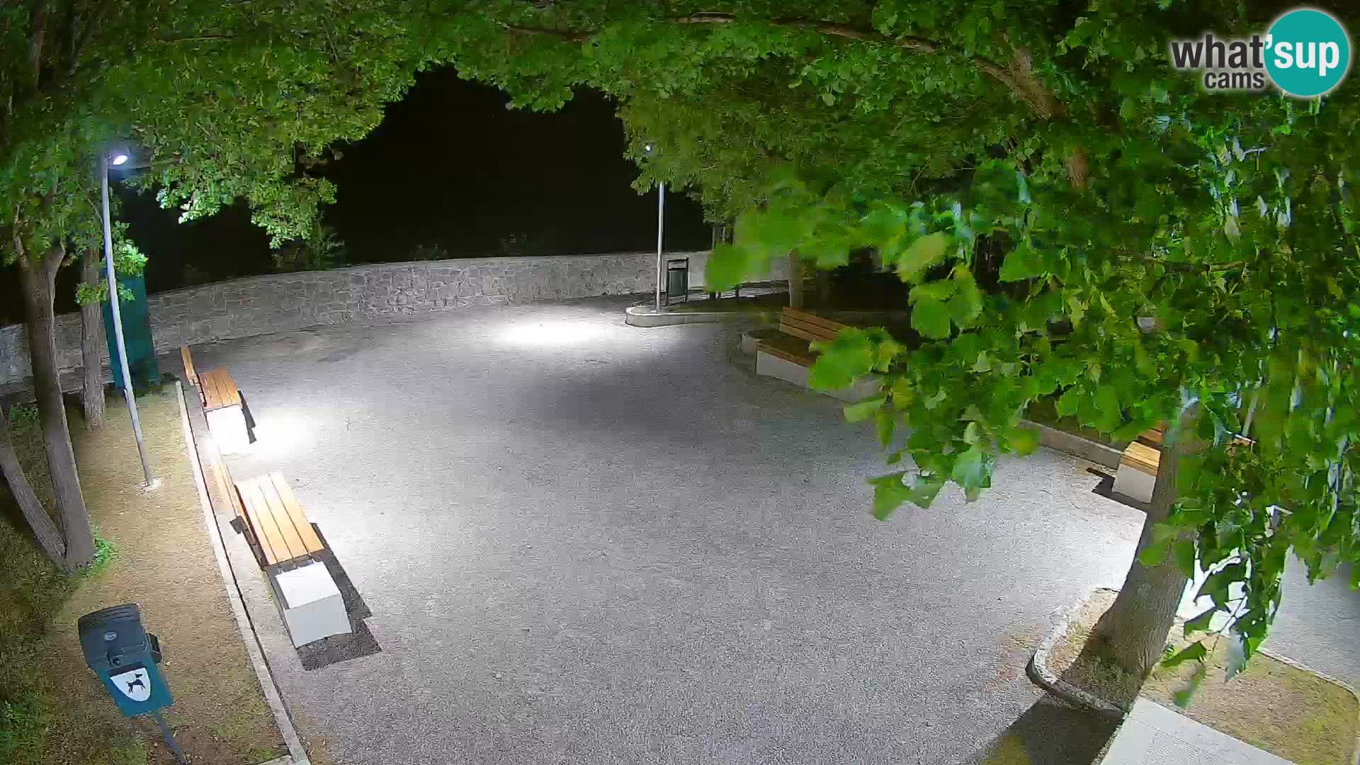 Senj Live Cam – Writers’ Park and the Velebit Channel