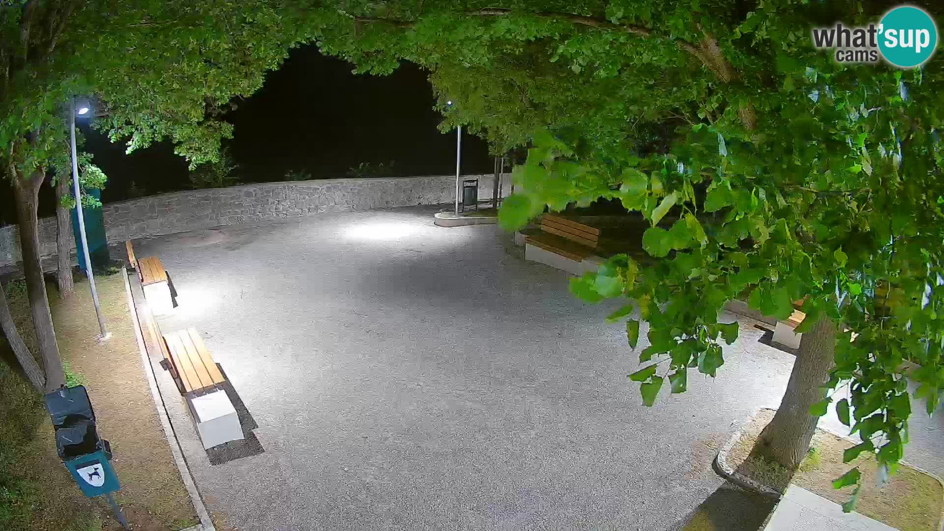 Senj Live Cam – Writers’ Park and the Velebit Channel