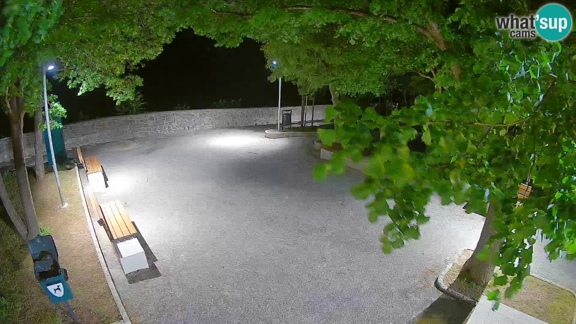 Senj Live Webcam – Schriftstellerpark und Velebit-Kanal