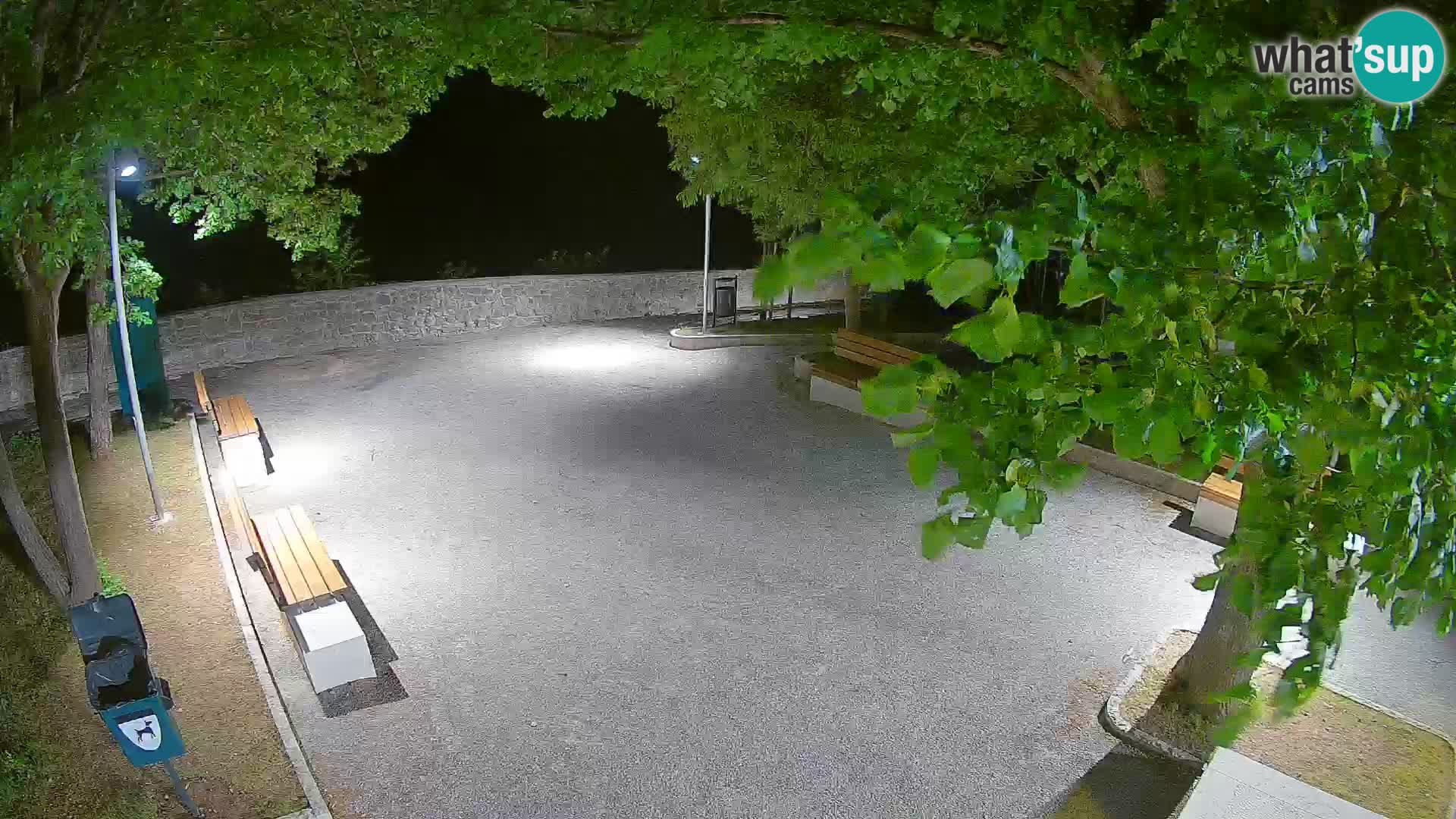 Senj Live Cam – Writers’ Park and the Velebit Channel