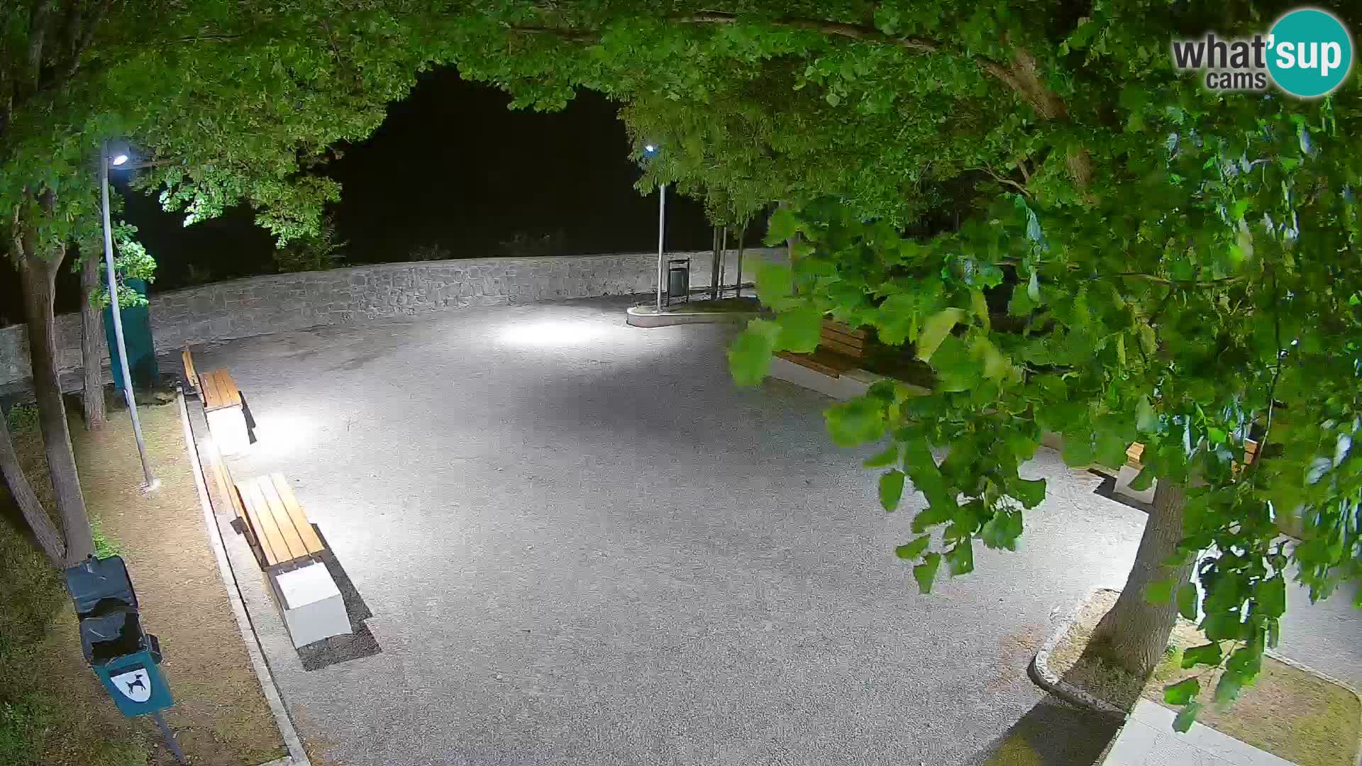 Senj Live Webcam – Schriftstellerpark und Velebit-Kanal