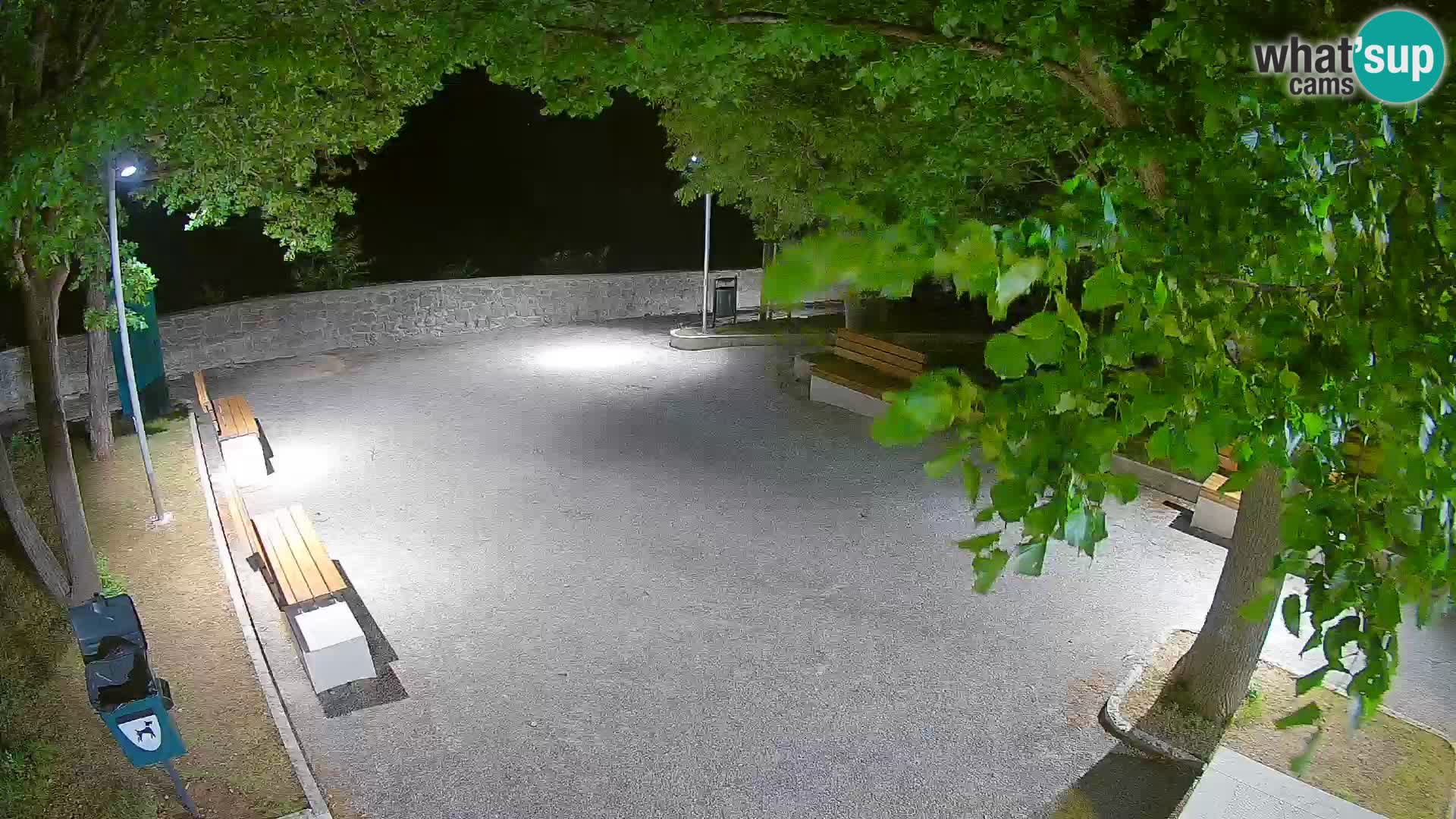 Senj Live Webcam – Schriftstellerpark und Velebit-Kanal
