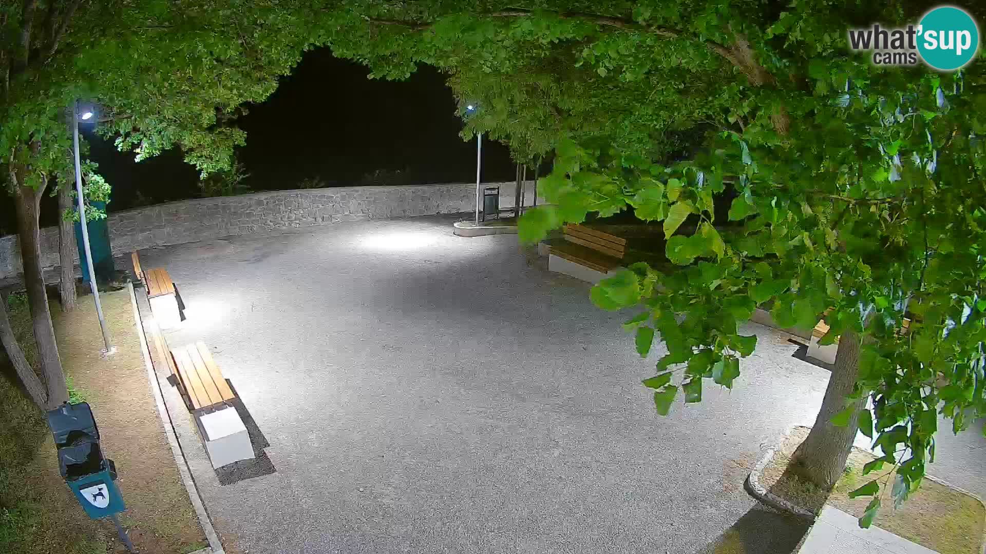 Senj Live Webcam – Schriftstellerpark und Velebit-Kanal