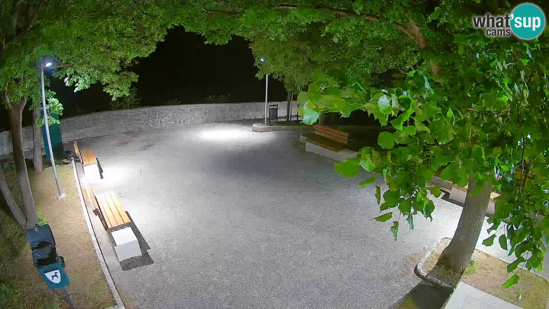 Senj Live Cam – Writers’ Park and the Velebit Channel