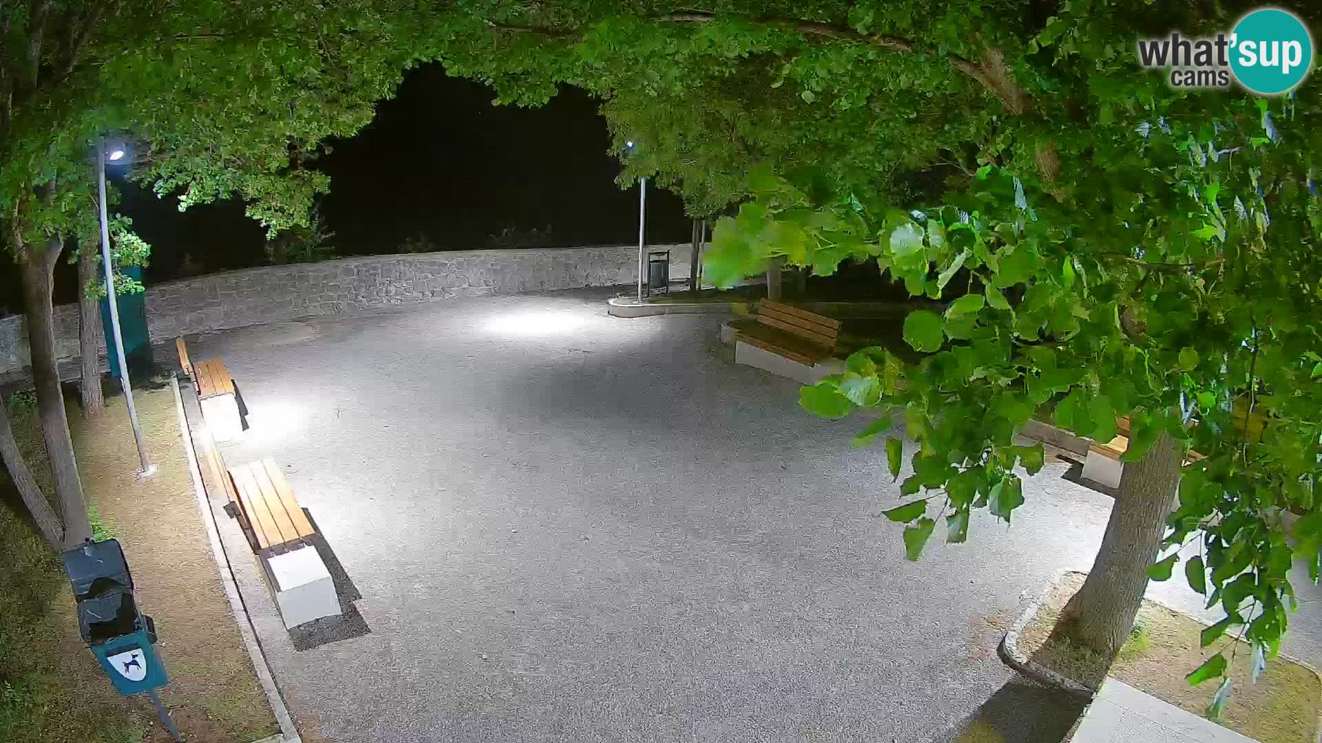 Senj Live Cam – Writers’ Park and the Velebit Channel