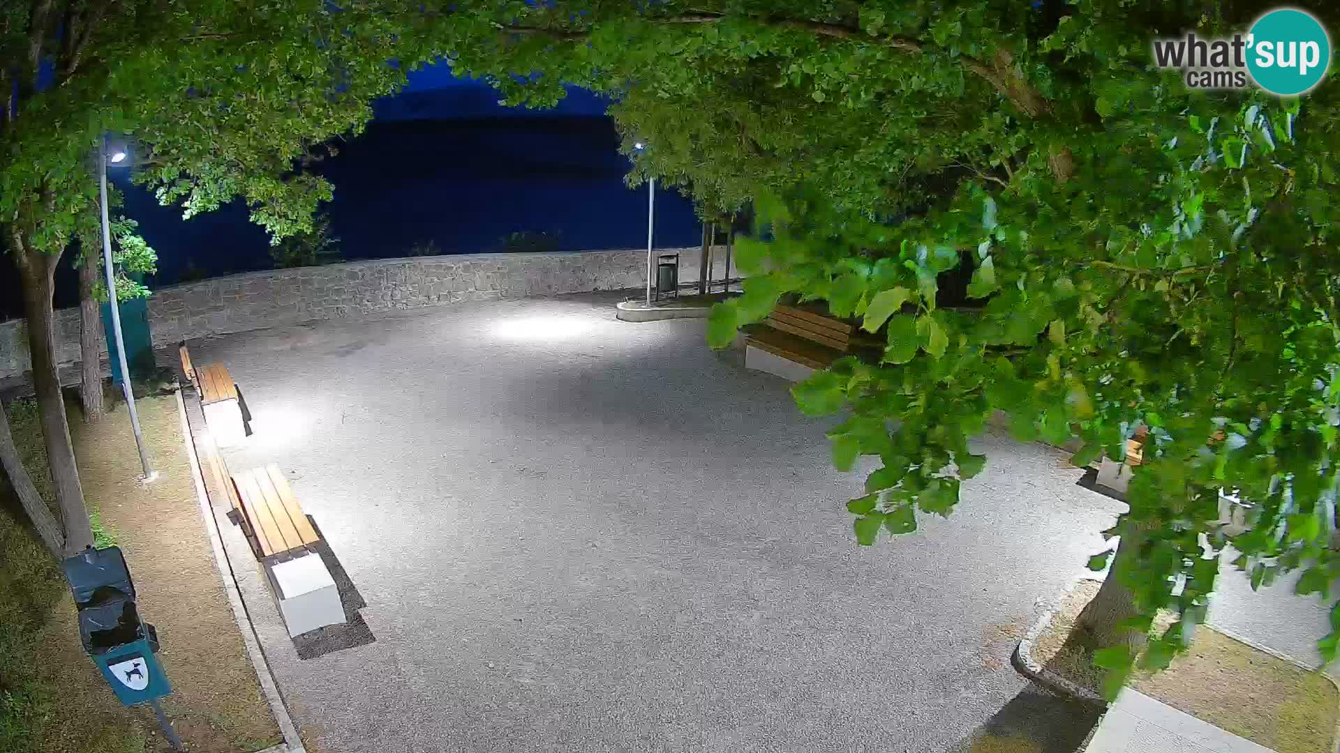 Senj Live Cam – Writers’ Park and the Velebit Channel