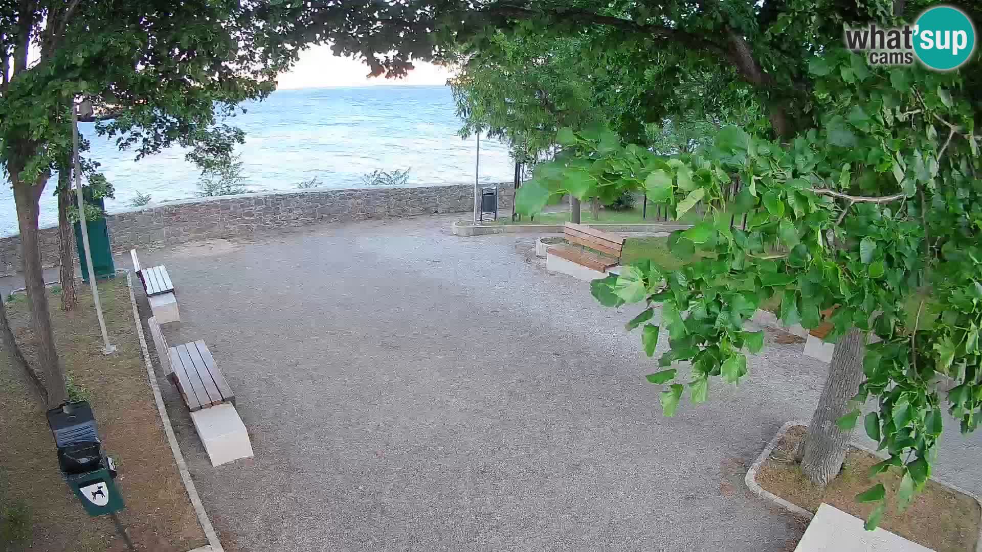 Senj Live Cam – Writers’ Park and the Velebit Channel