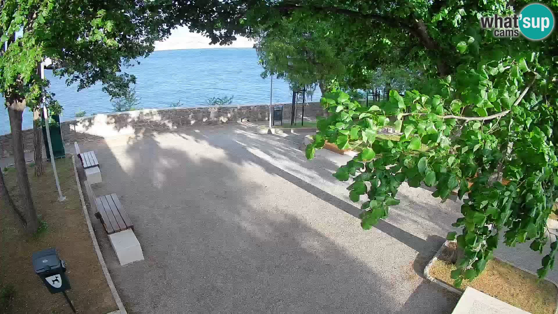 Senj Live Cam – Writers’ Park and the Velebit Channel