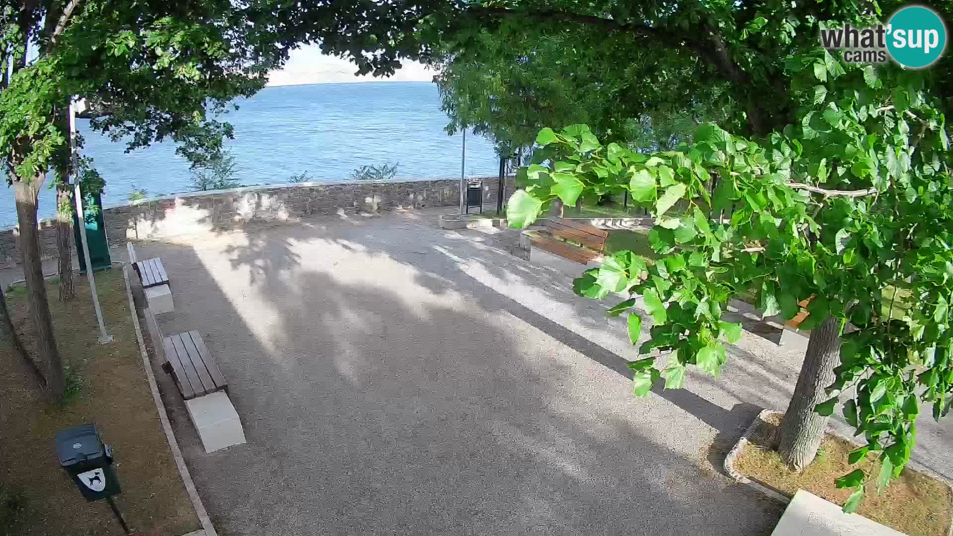 Kamera uživo Senj – Park književnika i Velebitski kanal