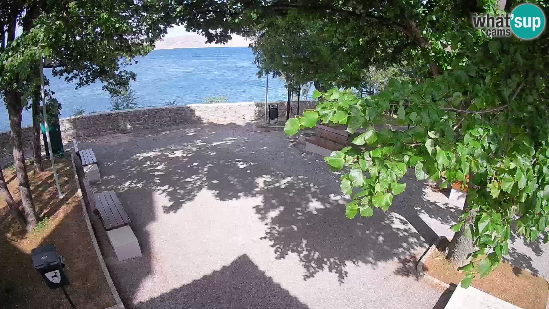 Senj Live Cam – Writers’ Park and the Velebit Channel