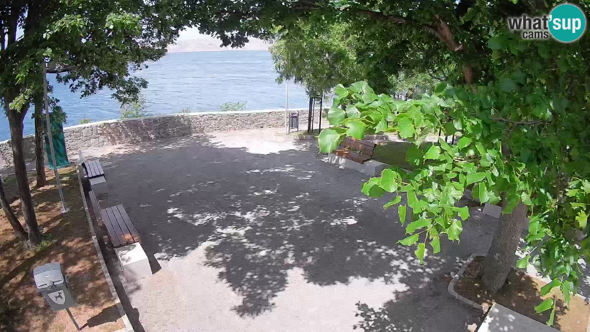 Senj Live Cam – Writers’ Park and the Velebit Channel