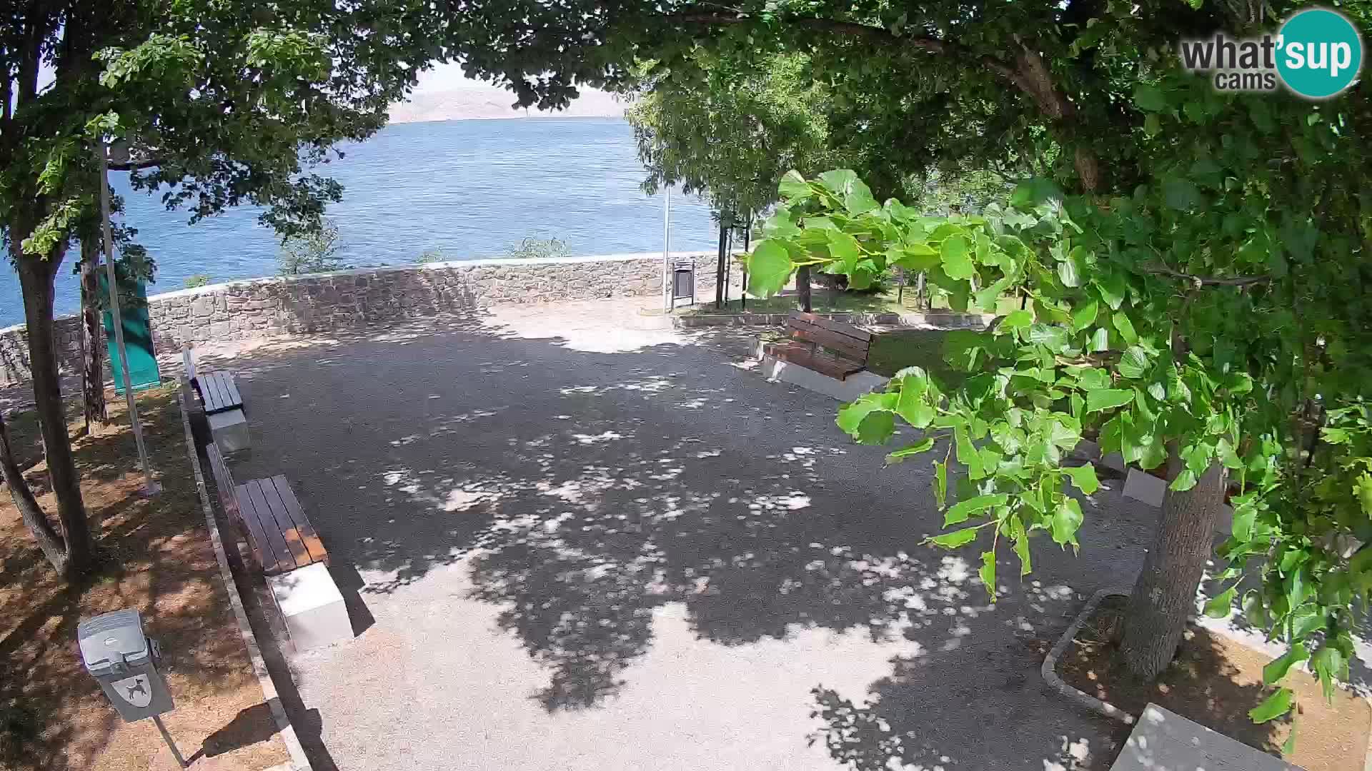 Senj Live Cam – Writers’ Park and the Velebit Channel
