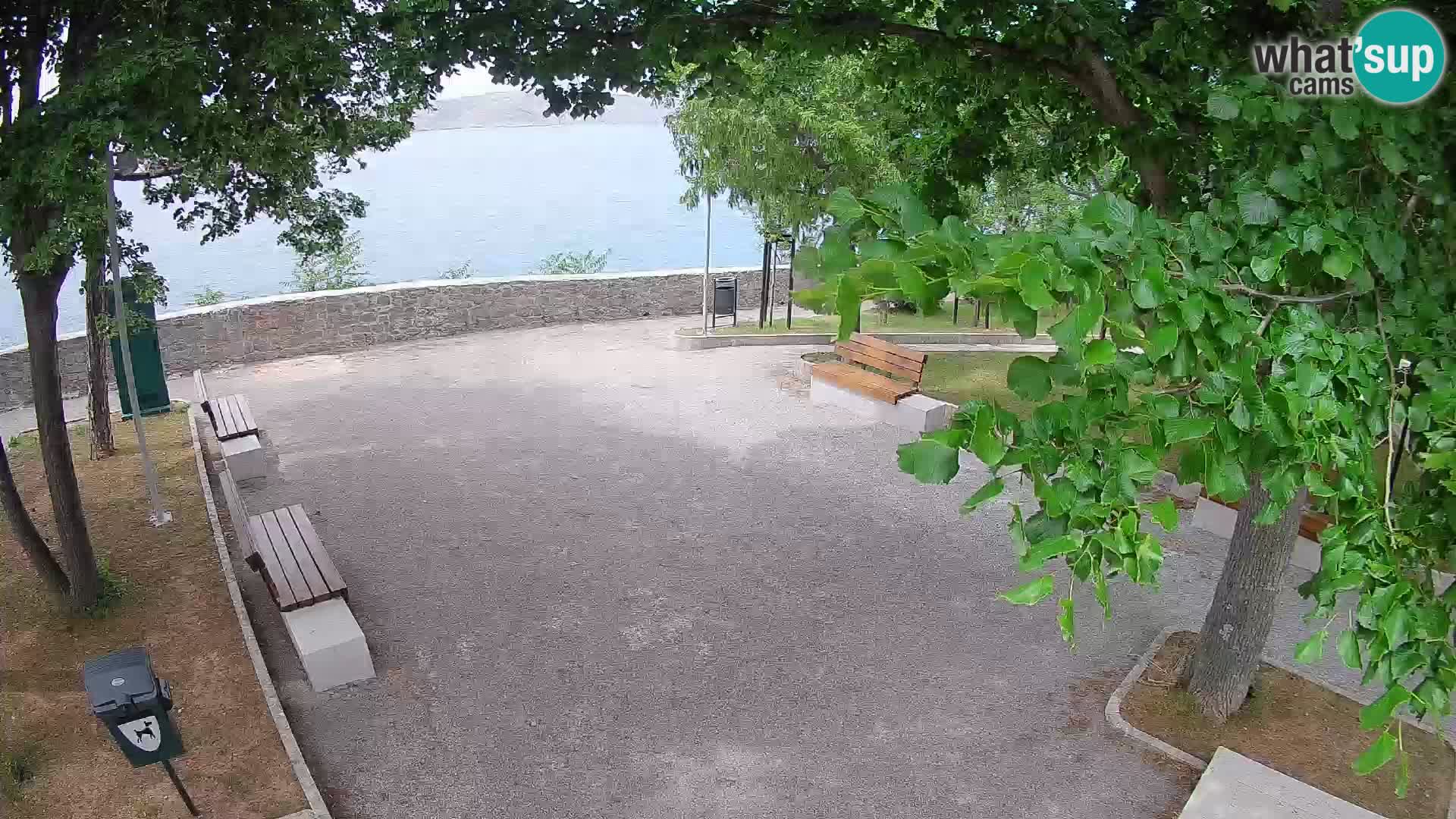 Senj Live Cam – Writers’ Park and the Velebit Channel