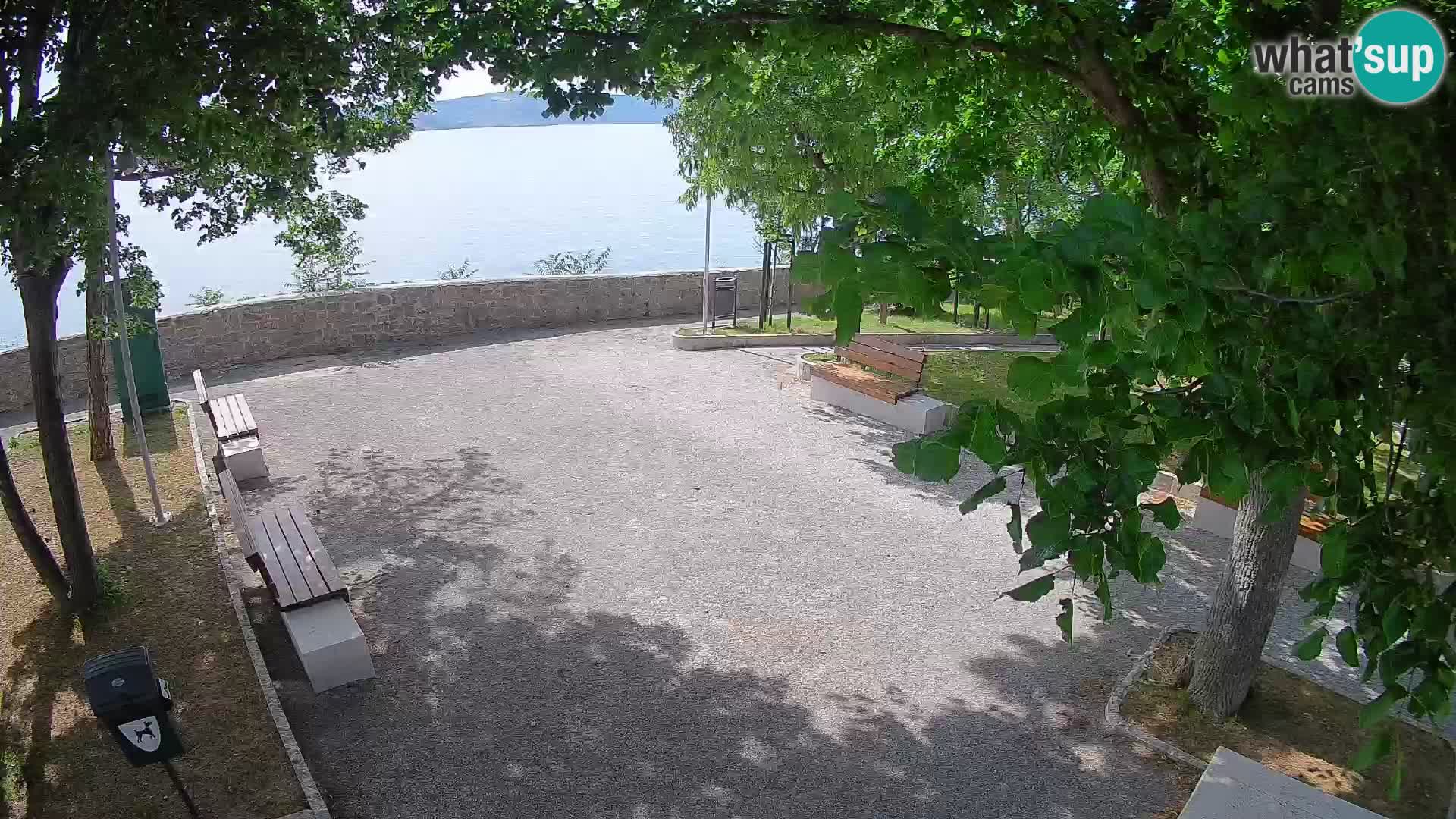 Senj Live Cam – Writers’ Park and the Velebit Channel