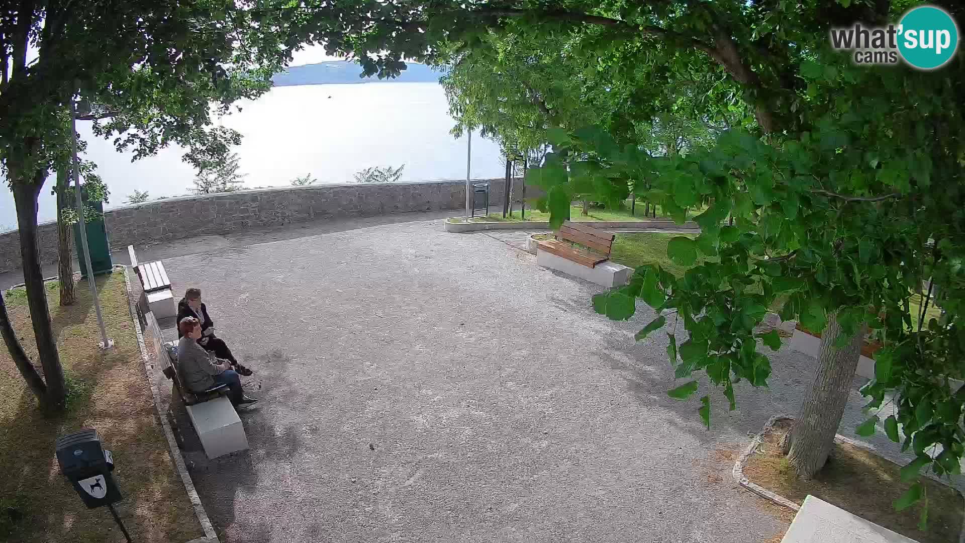 Senj Live Cam – Writers’ Park and the Velebit Channel