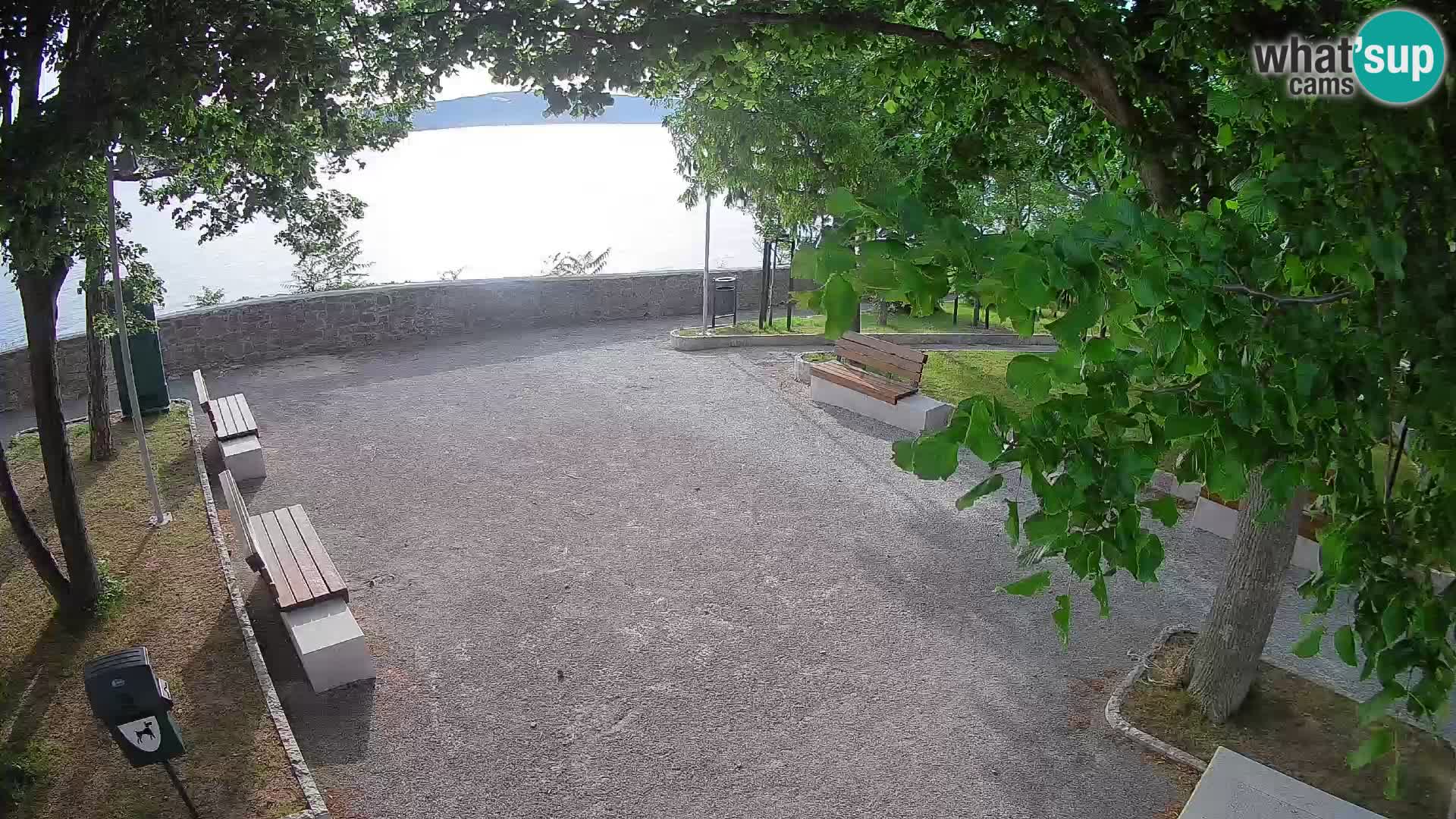 Senj Live Cam – Writers’ Park and the Velebit Channel