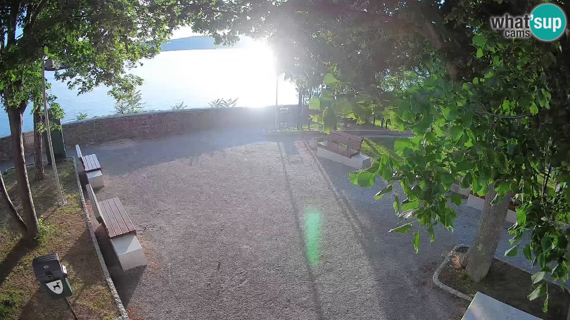 Senj Live Cam – Writers’ Park and the Velebit Channel